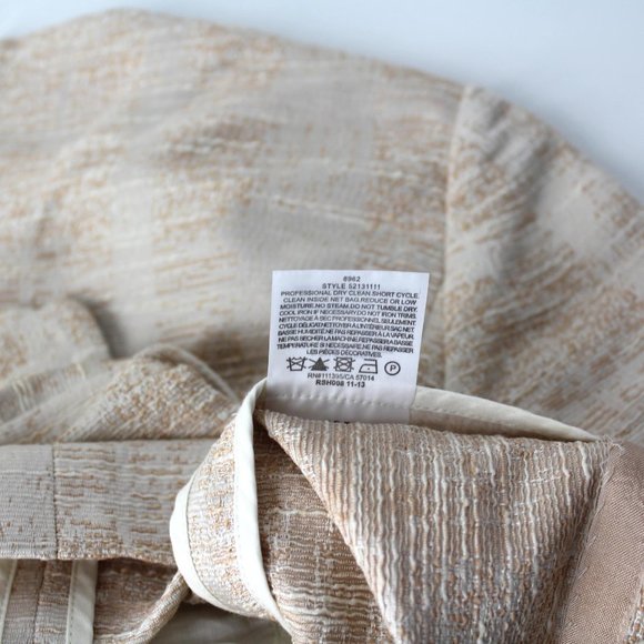 Tory Burch Jillian Ivory Embellished jeweled women's Tunic Top sz 6 - Picture 12 of 14